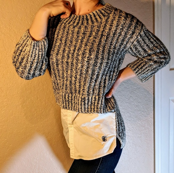 Thakoon Sweaters Thakoon For Design Nation Layered Sweater Knitted